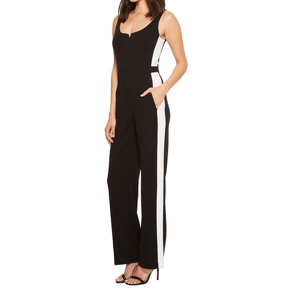Donna morgan jumpsuit with side stripe Clearance